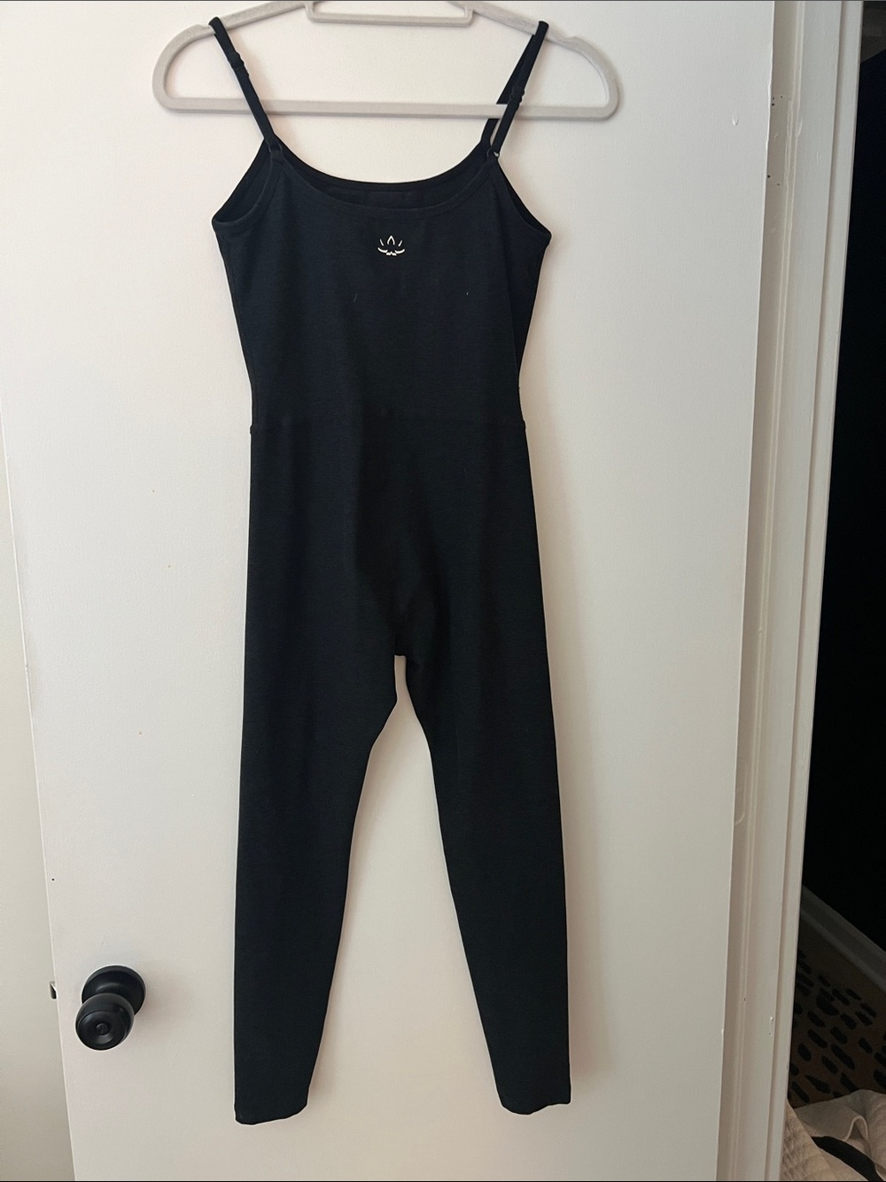 Women’s Black One-Piece Jumpsuit with Adjustable Straps